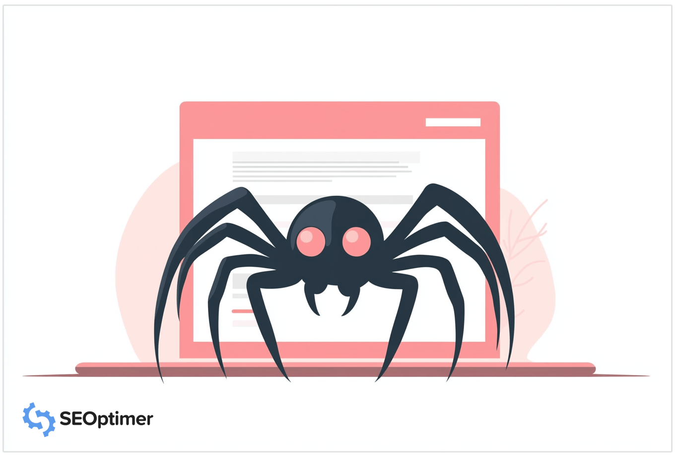 SEO spider merayapi sebuah situs web